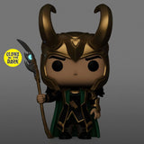 Funko Pop! Marvel Avengers LOKI WITH SCEPTRE #985 vinyl bobble-head figure EE Exclusive